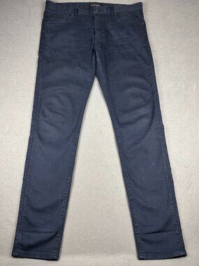 J.Lindeberg Jay Solid Stretch Navy Slim Fit Pants Men's 36x32